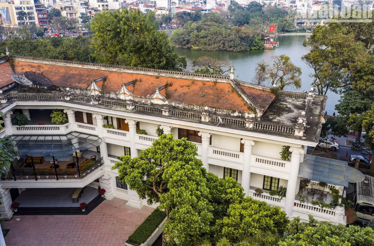 The Nhan Dan Newspaper headquarters is one of the key architectural landmarks to be preserved and sensitively upgraded under the redevelopment project. (Photo: THANH DAT)