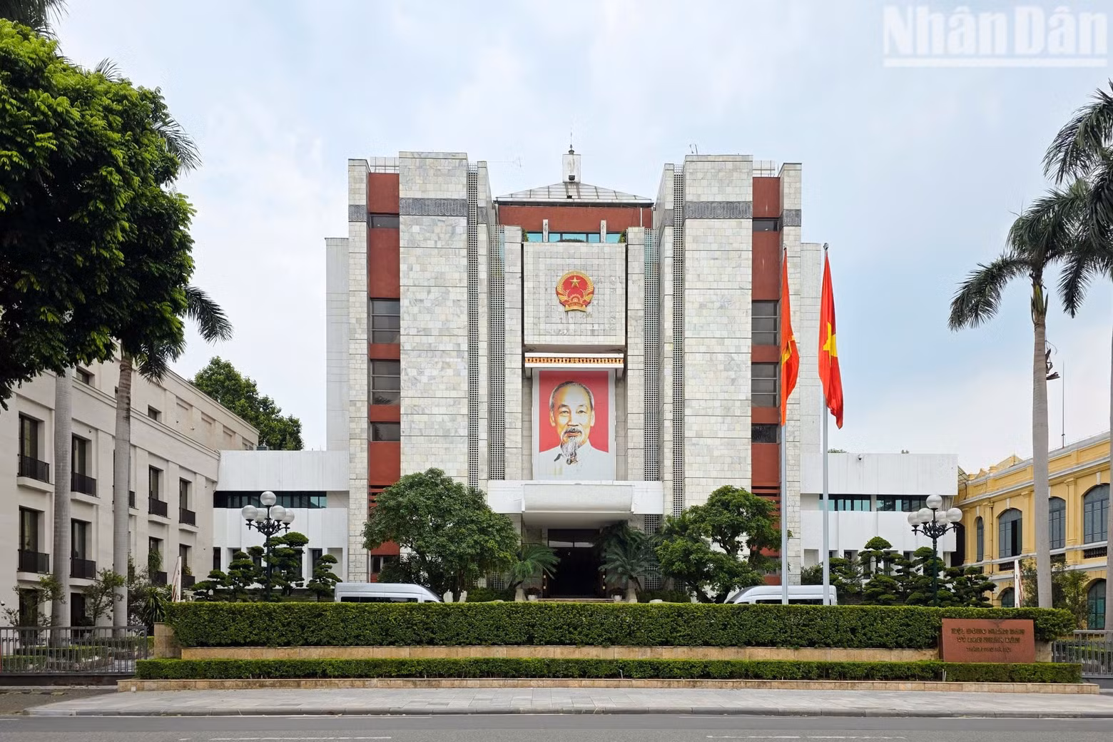Under the redevelopment master plan, the Ha Noi People's Committee headquarters is included in a study for landscape enhancement and the reorganisation of architectural space to improve land-use efficiency and urban aesthetics. (Photo: MINH DUY)