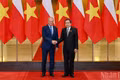 National Assembly President Tran Thanh Man meets with visiting Polish Prime Minister Donald Tusk in Ha Noi on October 26. (Photo: NDO)