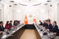 Georgian President Mikheil Kavelashvili receives Vietnamese Vice President Vo Thi Anh Xuan. (Photo: VNA)