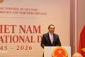 Vietnamese Ambassador to the UK Do Minh Hung speaks at the ceremony in London on September 23. (Photo: VNA)