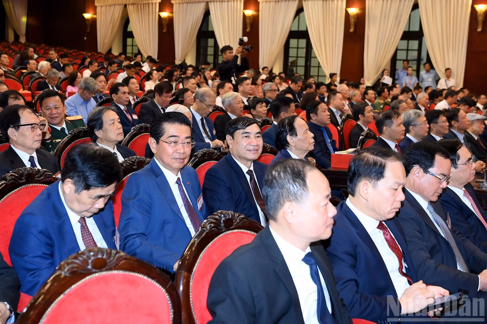 Delegates attend the ceremony.