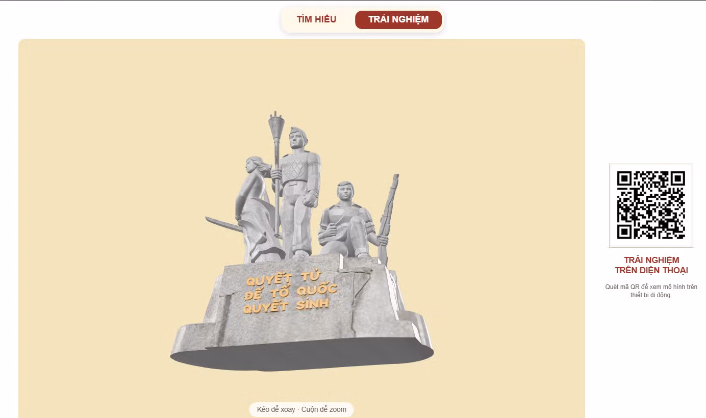 The Monument “Determined to Die for the Fatherland to Live”, honouring the resilience and indomitable spirit of Ha Noi's armed forces and people.