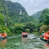 Visitors explore Trang An, Ninh Binh. (Photo: HOANG TRUONG)