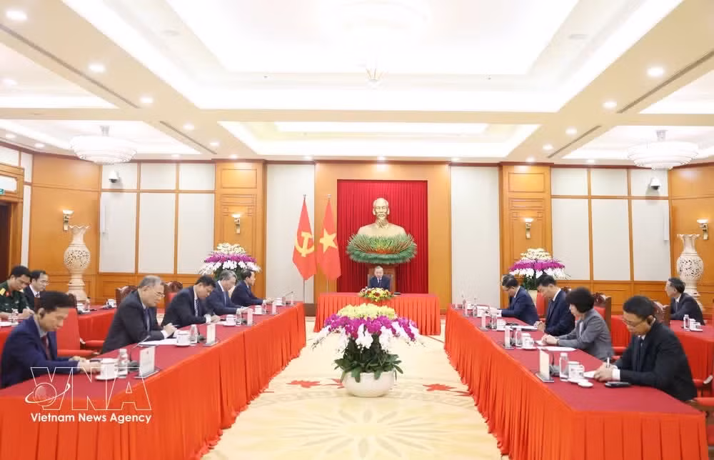 In the phone conservation, General Secretary and State President Lam congratulates PM Albanese and the Labour Party on their victory in the May 2025 general election. (Photo: VNA)