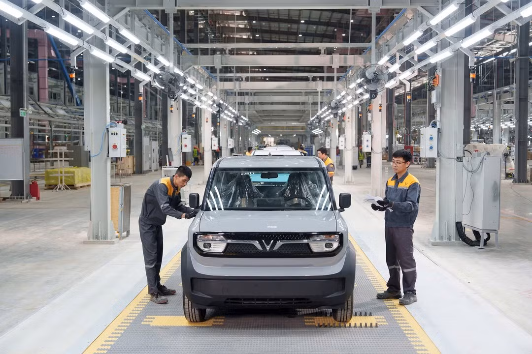 VinFast’s factory in Vung Ang produced 62,000 electric cars in the first nine months of 2026. (Photo: NGO TUAN)