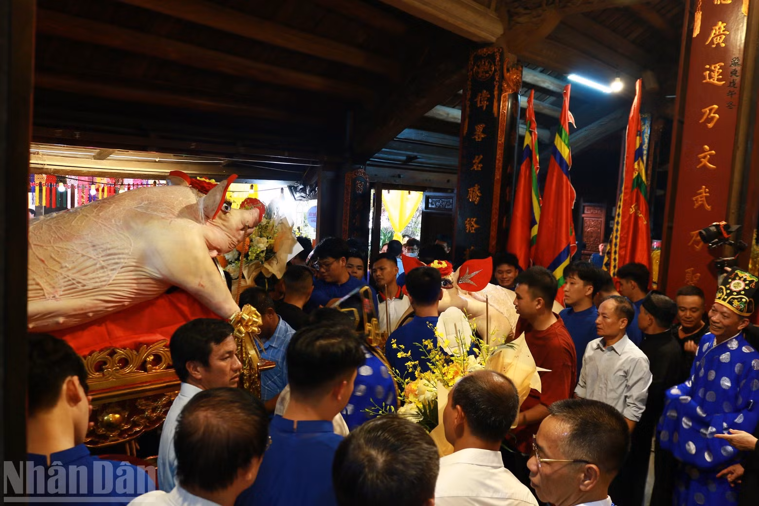 Offerings presented to the village deity.