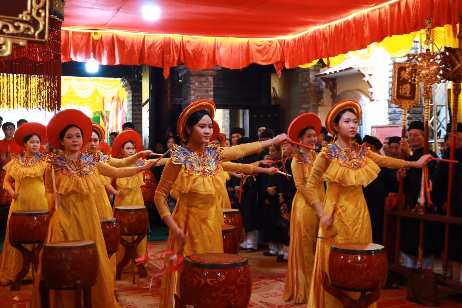 Drum performance at the recognition ceremony.