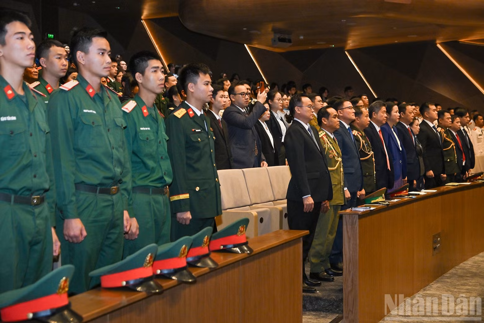 Delegates attended the ceremony.
