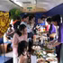 Passengers enjoy a meal aboard the Hue-Da Nang heritage train.